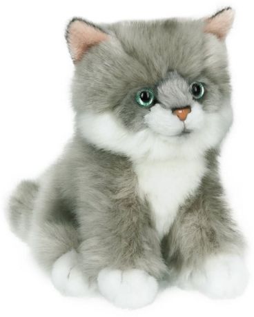 Anna Club Plush Котёнок сибирский серый, сидит 15 см