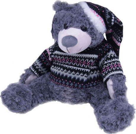 Мягкая игрушка Magic Bear Toys Мишка Кейн в шапке и свитере, 51054/11, высота 25 см