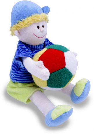 Magic Bear Toys Мягкая игрушка Мальчик с мячом 22 см
