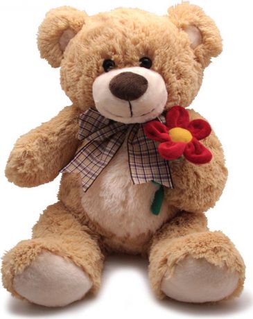 Мягкая игрушка Magic Bear Toys "Медведь Марвин с цветком", SAL5211-F, 40 см