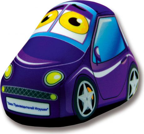 Подушка-игрушка Машинка фиолетовая, фиолетовый