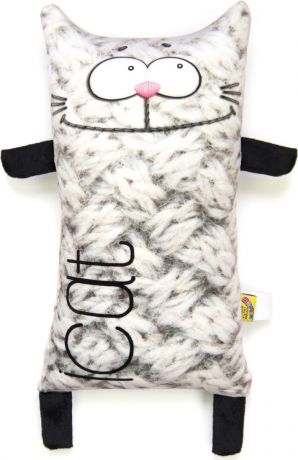 Подушка-игрушка Штучки, к которым тянутся ручки антистресс "I Cat" серый, серый
