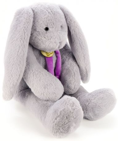 Мягкая игрушка Lapkin Заяц 40см серый/фиолетовый (AT365015)