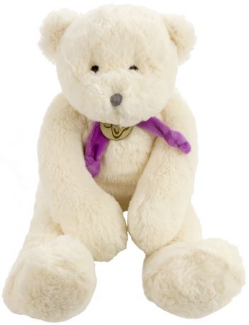 Мягкая игрушка Lapkin Медведь 40см белый/фиолетовый (AT365058)