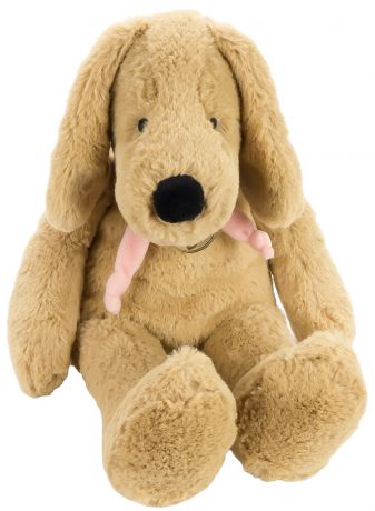Мягкая игрушка Lapkin Собака 40см светло-коричневый/розовый (AT365197)