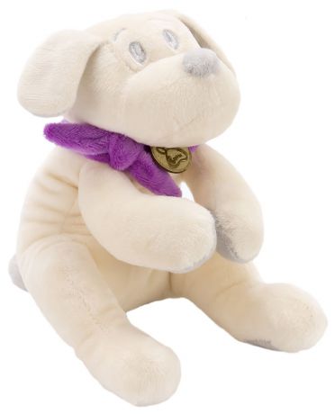 Мягкая игрушка Lapkin Собака 15см белый/фиолетовый (AT365200)
