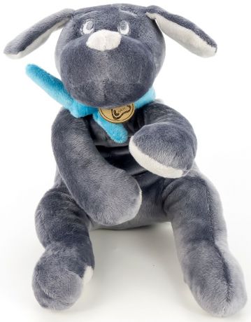 Мягкая игрушка Lapkin Собака 15см серый/бирюзовый (AT365201)
