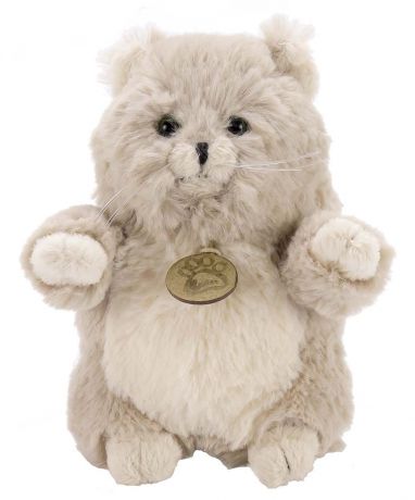 Мягкая игрушка Lapkin Толстый кот 16см серый (AT365235)