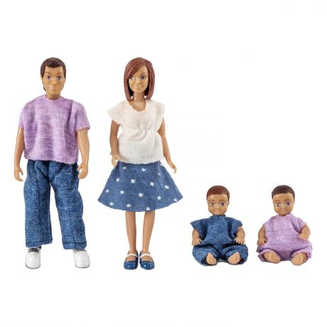 Куклы для домика Lundby "Семья с двумя малышами"