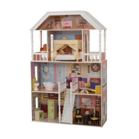 Дом для кукол KidKraft "Саванна", деревянный, с мебелью