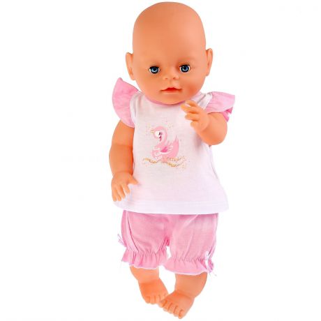 Одежда для кукол Карапуз "Царевна лебедь", розовый, белый, 40-42 см
