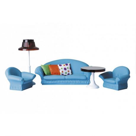 Мебель для кукол Огонек Набор мягкой мебели для гостиной "Конфетти"