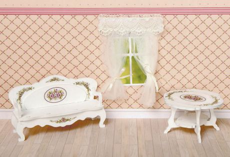 Набор мебели для кукол ЯиГрушка "Гостиная", 59411, 3 предмета