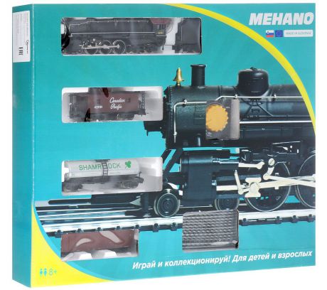 Железная дорога Mehano Prestige паровоз Hudson (4-6-4) с 3-мя вагонами
