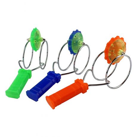 Пусковая игрушка MARKETHOT гироскоп зеленый, оранжевый, синий