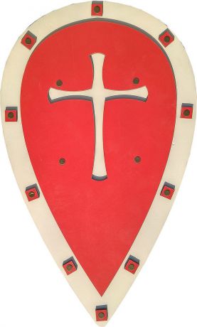 Игрушечное оружие ЯиГрушка Щит "Нормандский", 59829, красный