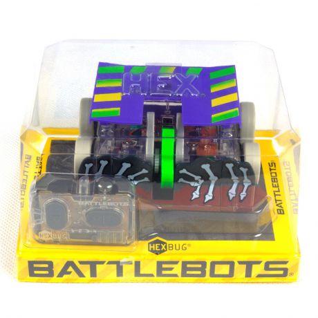 Игрушечный робот Hexbug Поединки роботов "Шаман" на радиоуправлении фиолетовый, зеленый