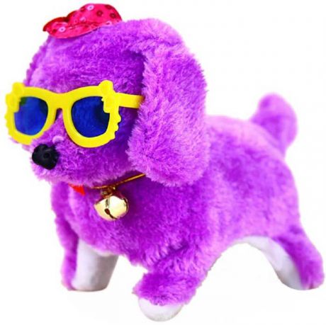 Интерактивная игрушка Fidget Go Собачка Дружок фиолетовый