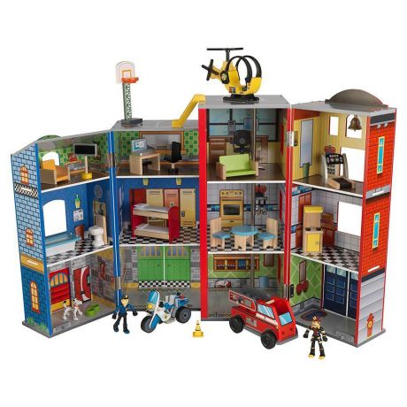 Игровой набор KidKraft "Здание спасательной службы" для мальчиков, 28 элементов