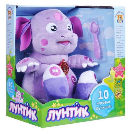 Мягкая интерактивная игрушка Мульти-Пульти "Лунтик", 25 см
