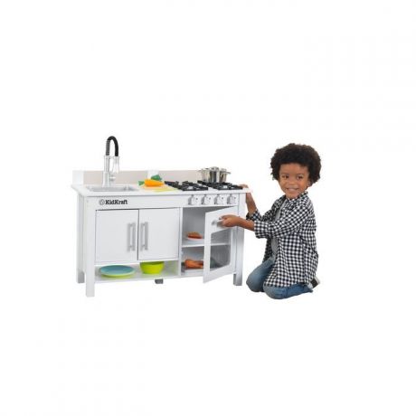 Кухня KidKraft "Маленький Повар" игрушечная, цвет: белый