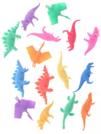 Набор фигурок Радужки "Динозавры" для ванной, 15 шт