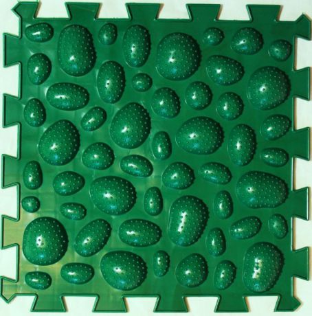 Коврик-пазл Орто Пазл морские камни мягкие, мкм(з) зеленый