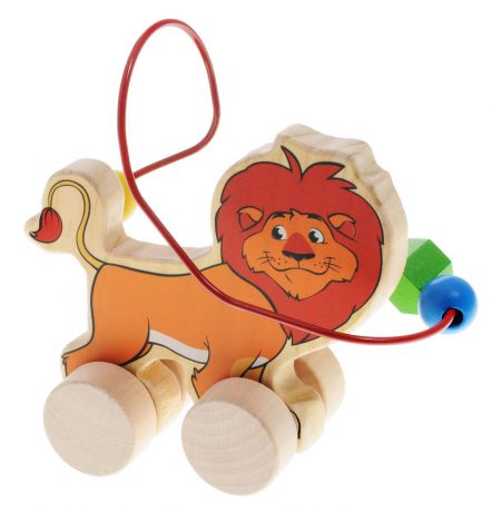Мир деревянных игрушек Лабиринт-каталка Лев