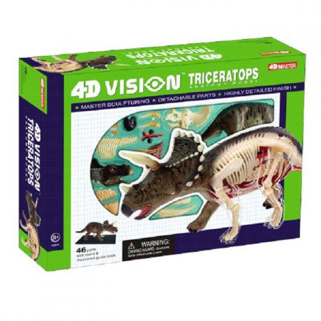 Набор для опытов 4D Master Динозавр Трицератопс анатомическая модель пазл