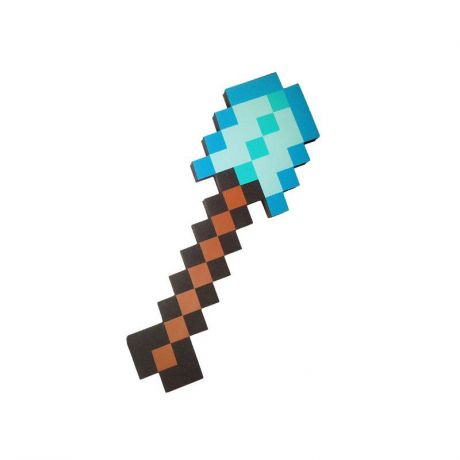 Лопата Minecraft "Алмазная", пиксельная, 12301, 45 см