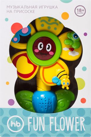 Happy Baby Музыкальная игрушка Fun Flower на присоске