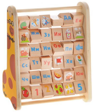 Мир деревянных игрушек Счеты-алфавит