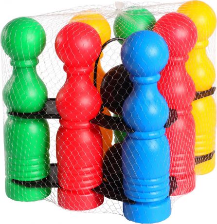Игрушка развивающая Tigres "Боулинг" 184-39110, для игры в кегли, разноцветный