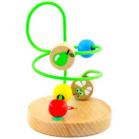 Развивающая игрушка Мир деревянных игрушек Лабиринт № 5 малый бежевый