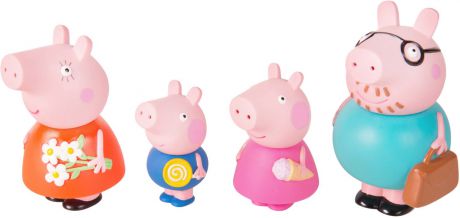 Игровой набор для ванной "Семья Свинки Пеппы", 4 фигурки
