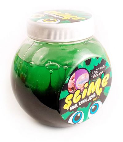 Жвачка для рук Slime Mega Mix, цвет: черный, зеленый, 500 г