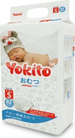 Подгузники Yokito Premium, 4627146799511, размер S, 82 шт