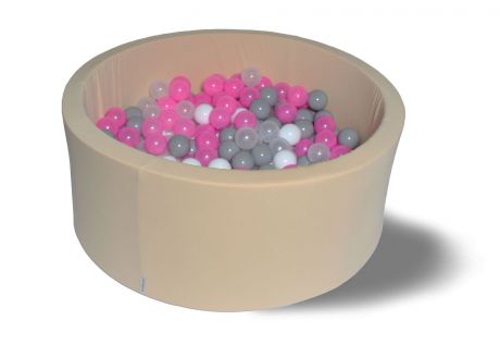 Сухой игровой бассейн Hotenok "Розовый жемчуг", 40 см, в комплекте 200 шаров. sbh053