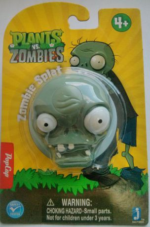 Игрушка Plants vs Zombies "Зомби", цвет: серо-зеленый