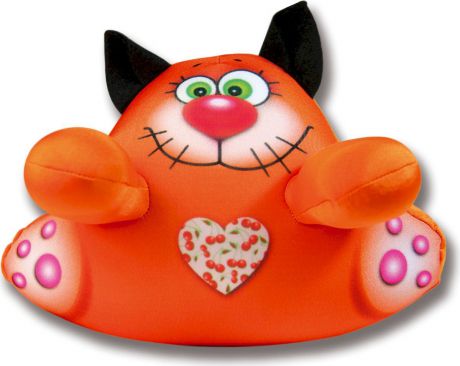 Игрушка для ванной антистрессовая Аква крошки. Кот оранжевый