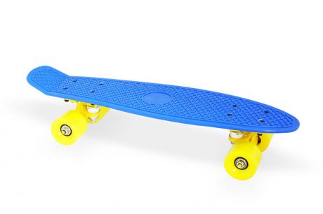 Скейтборд Moove&Fun Скейт пластиковый 22х6", темно-синий, темно-синий