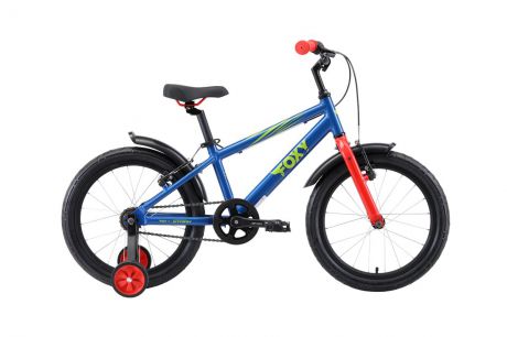 Велосипед STARK Foxy 18 2019, зеленый, красный, синий