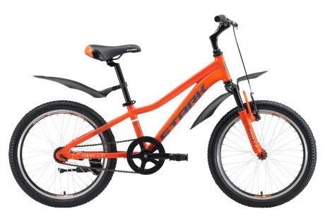 Велосипед STARK Rocket 20.1 S 2019, белый, оранжевый, серый, серый металлик
