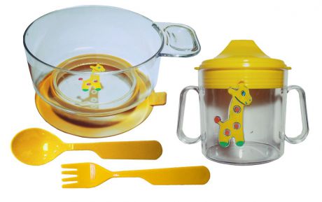 Набор посуды для кормления АртХаус Р1111желт, желтый