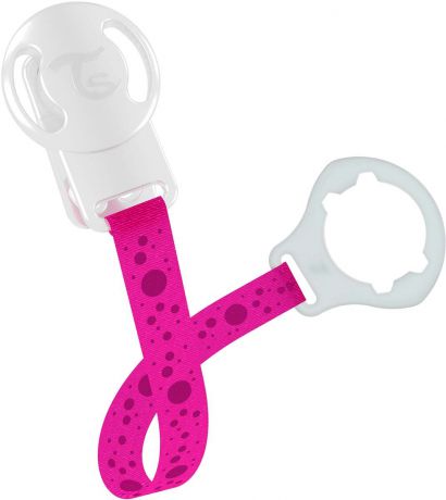 Twistshake Клипса-держатель для пустышки Crazymonkey цвет розовый