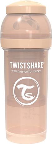 Бутылочка для кормления Twistshake Pastel антиколиковая, 78259, бежевый, 260 мл