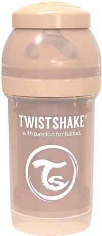 Бутылочка для кормления Twistshake Pastel антиколиковая, 78253, персиковый, 180 мл