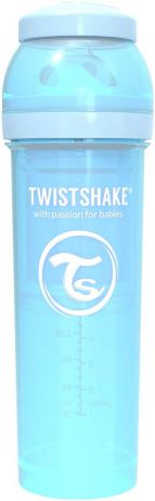 Бутылочка для кормления Twistshake Pastel антиколиковая, 78262, синий, 330 мл