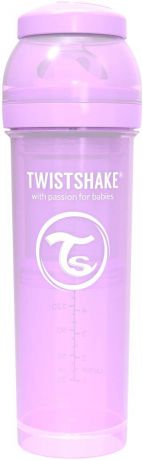 Бутылочка для кормления Twistshake Pastel антиколиковая, 78264, фиолетовый, 330 мл