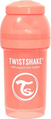 Бутылочка для кормления Twistshake Pastel антиколиковая, 78312, розовый, 180 мл